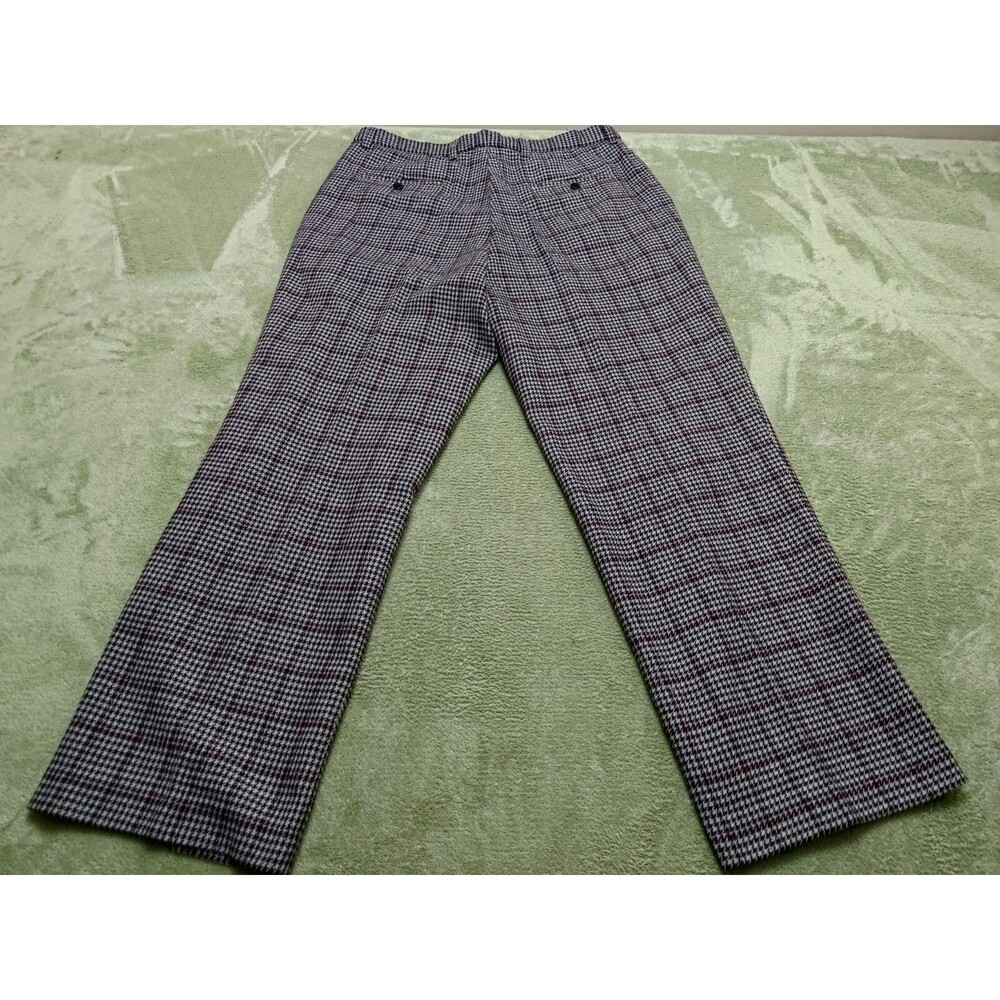 Stacy Adams Dress Pants Mens 36x30 Gray Checks Wool/Rayon Blend - Picture 2 of 12